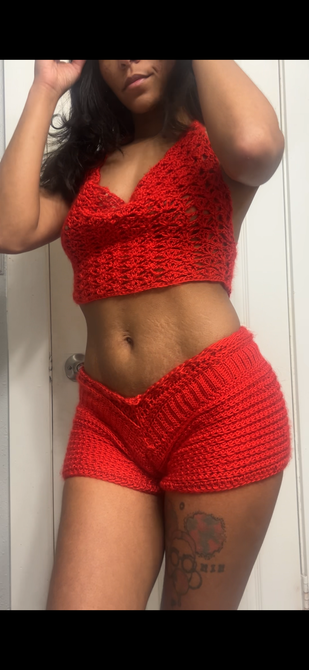 V-cut shorts crochet pattern